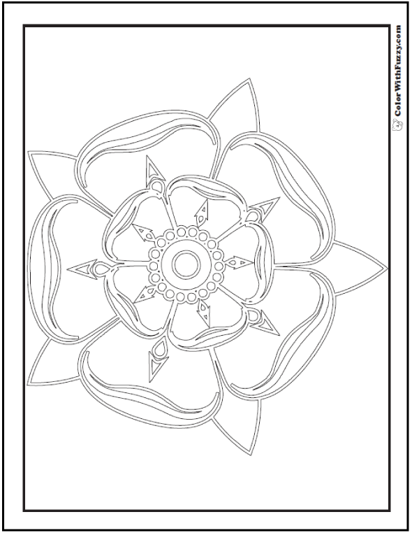 73+ Rose Coloring Pages Customize PDF Printables