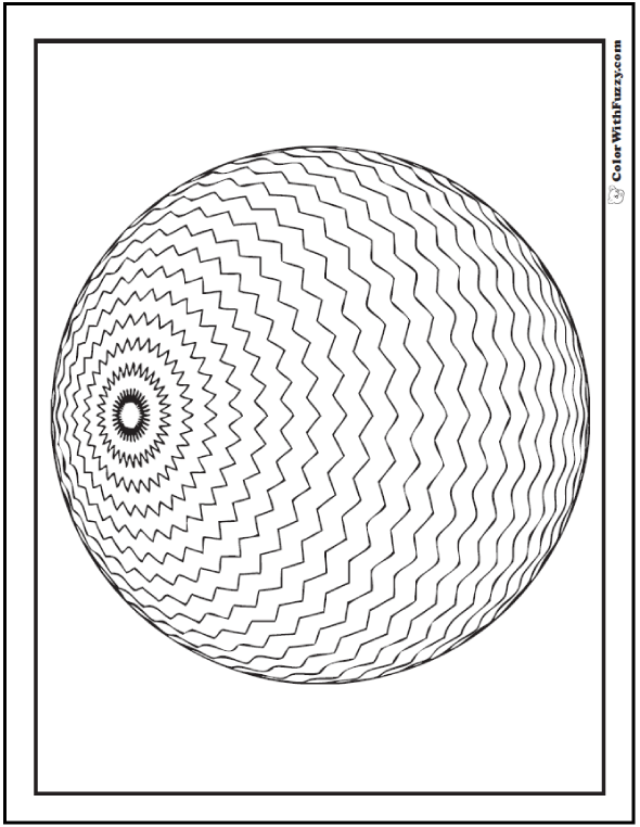 geometric design coloring pages printable