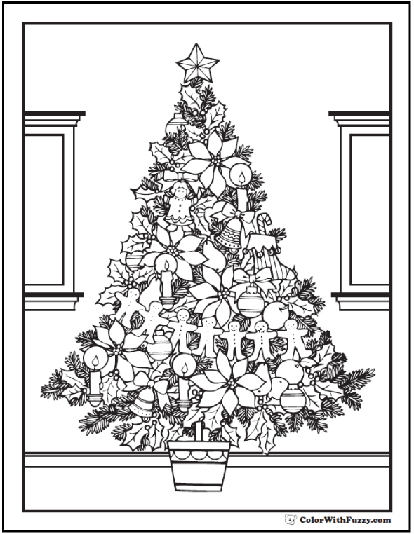 free printable christmas coloring pages for adults