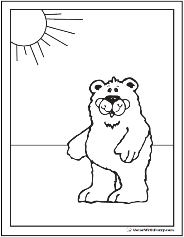 Bear Coloring Pages: Grizzlies, Koalas, Pandas, Polar, and Teddy Bears!