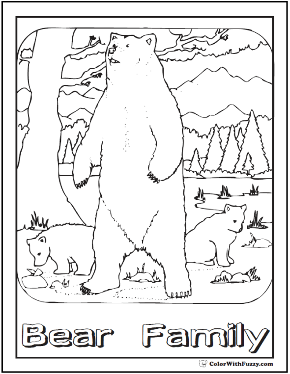 520 Collections Coloring Pages Of A Bear  HD