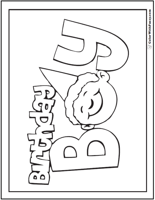 55 Birthday Coloring Pages Printable And Customizable