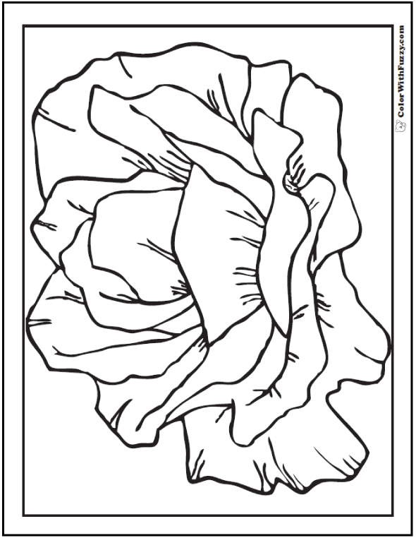 Download 73+ Rose Coloring Pages Customize PDF Printables