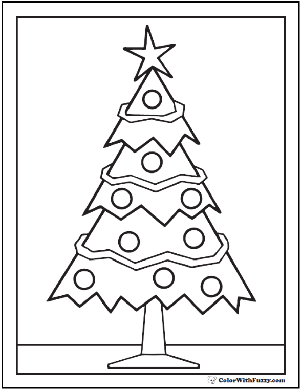christmas coloring pages tree