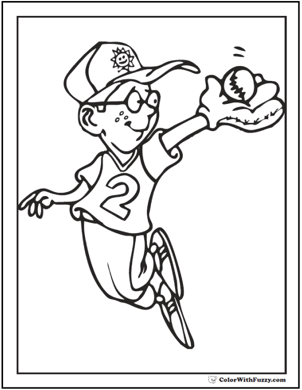 Baseball Coloring Pages: Customize And Print PDF