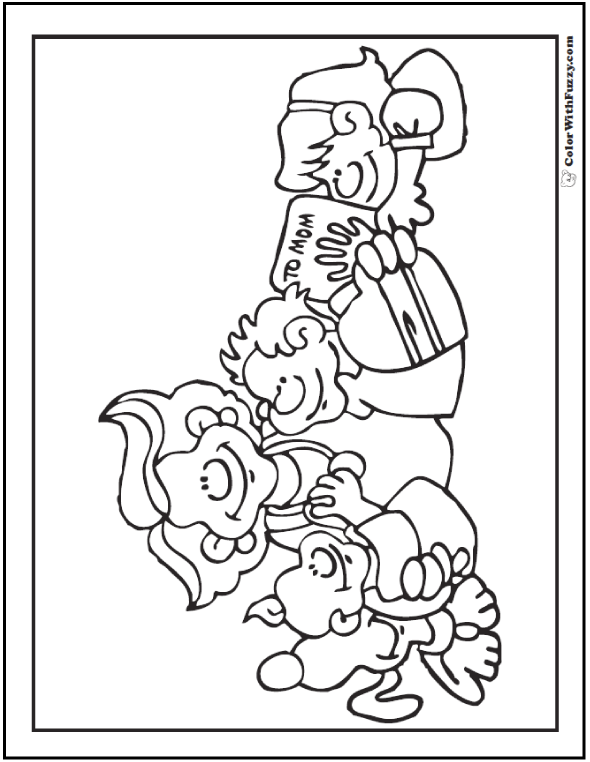 45+ Mothers Day Coloring Pages Printable Digital PDF Downloads