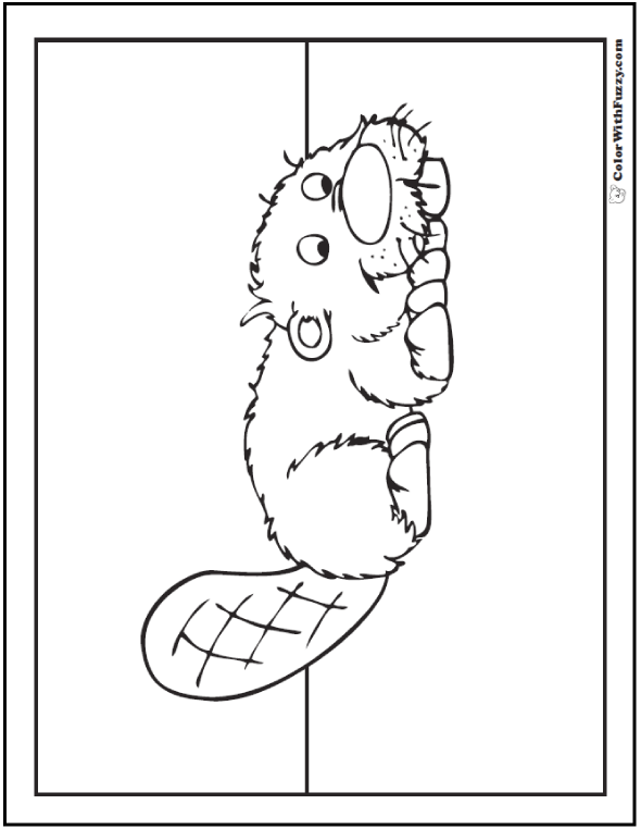 Beaver Coloring Pages: Beaver Dams And Habitat