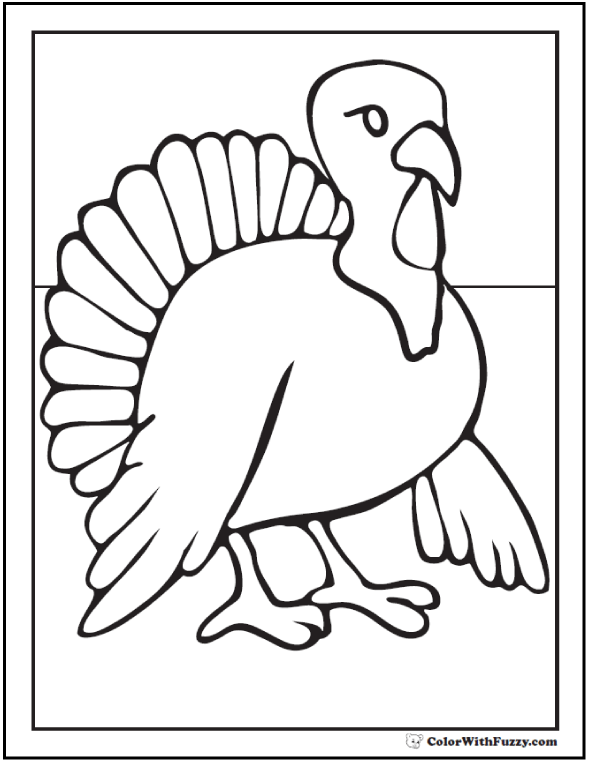 printable turkey coloring pages