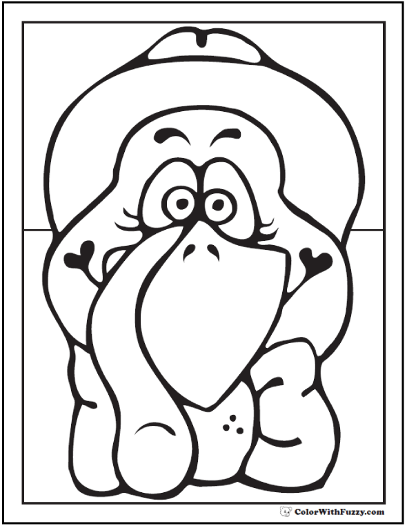 9300 Cartoon Turkey Coloring Pages  Images