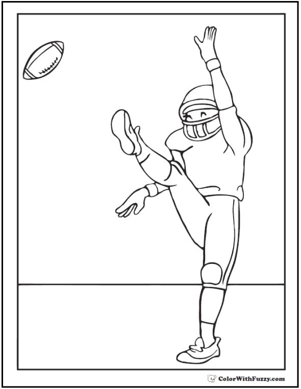 Football Coloring Pages Customize And Print PDF