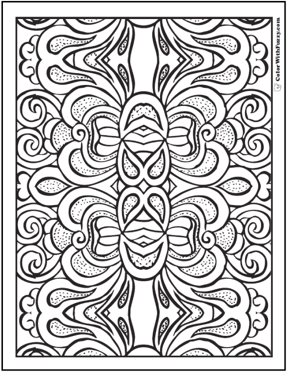 free pattern design coloring pages