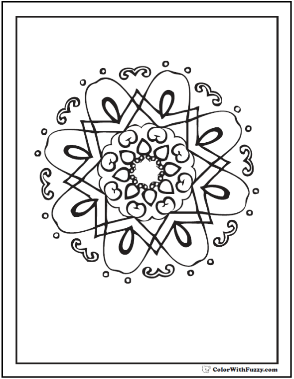 Coloring Pages Geometric Patterns