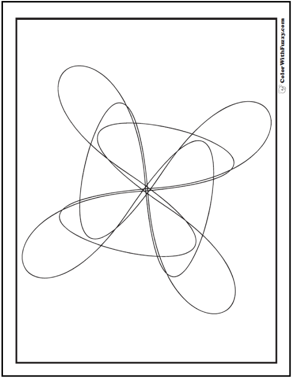 Coloring Pages: Simple Geometric Designs