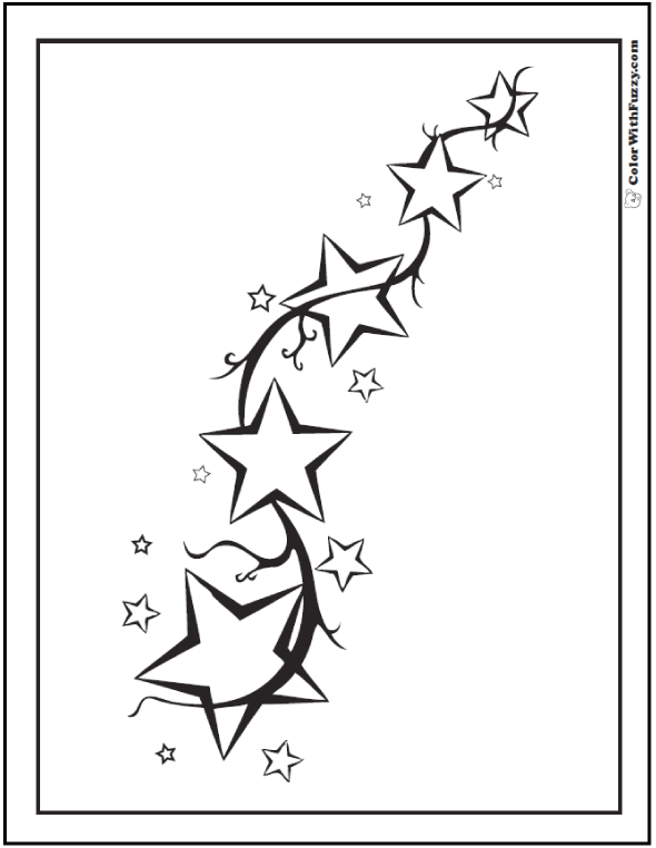 Download 60 Star Coloring Pages Customize And Print PDF