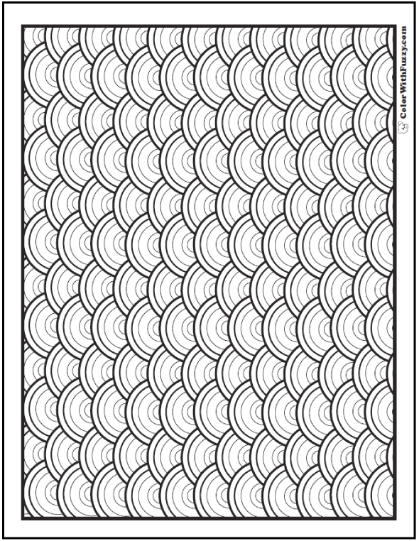 Pattern Coloring Pages Customize PDF Printables