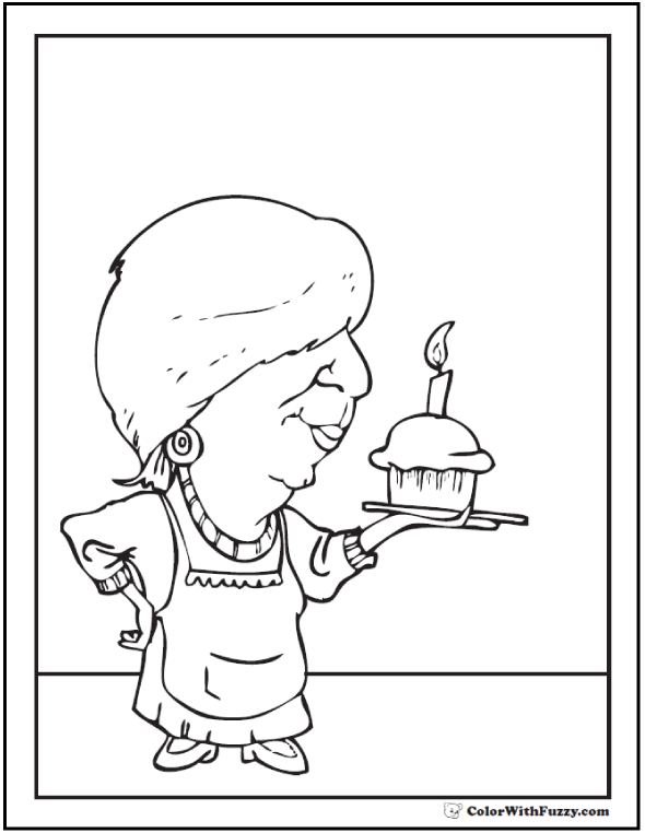 40+ Cupcake Coloring Pages Free Coloring Pages PDF Format For Kids