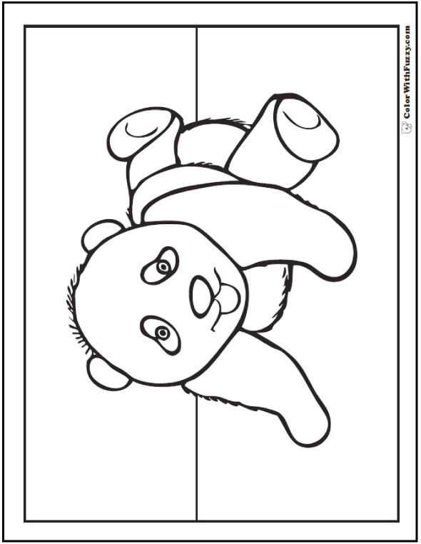 Cute Panda with a Bamboo Lantern Página para colorir  Panda coloring  pages, Coloring pages, Cute coloring pages