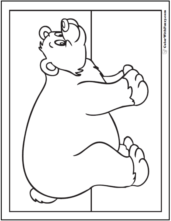 Bear on a Motorcycle Coloring Pages - Get Coloring Pages