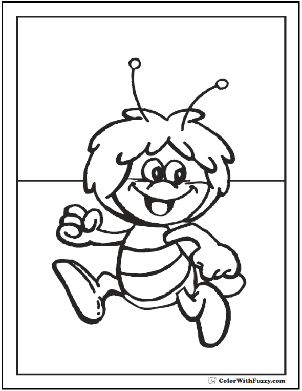 Bee Coloring Pages: Hives, Flowers, And Honey