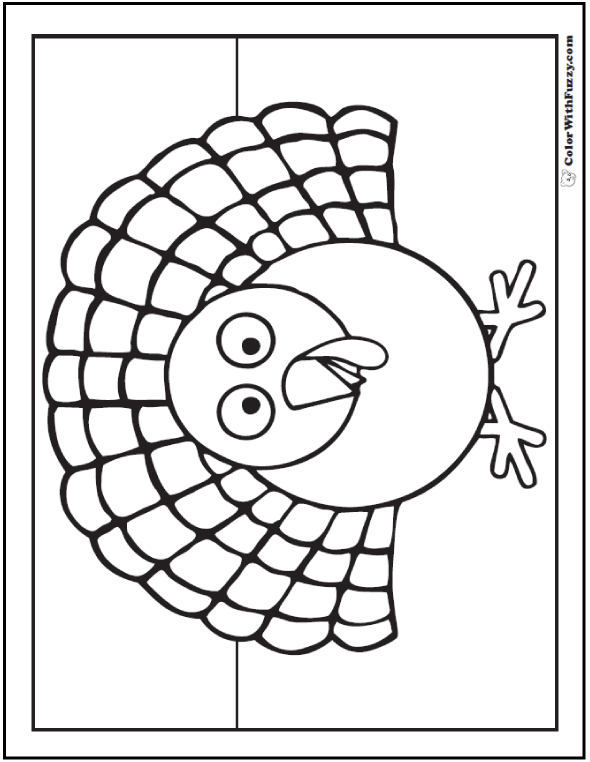 30  Turkey Coloring Pages: Interactive PDFs