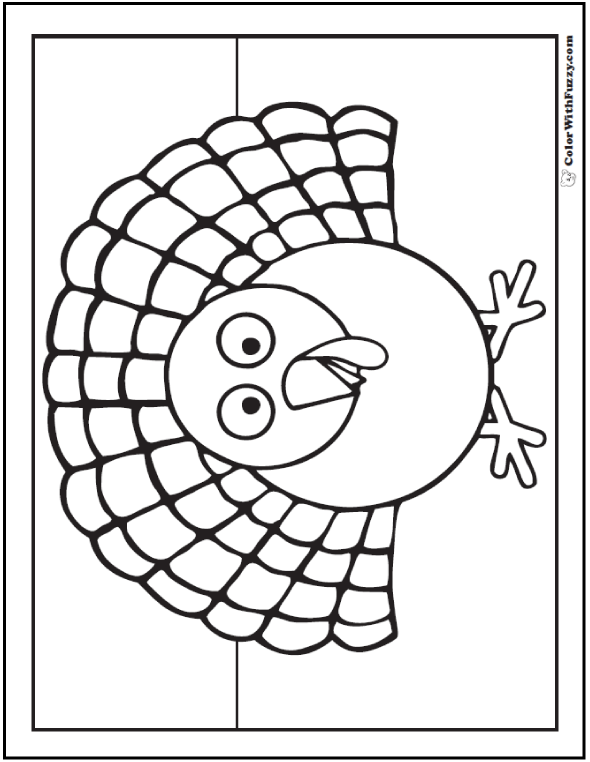 30+ Turkey Coloring Pages: Interactive PDFs