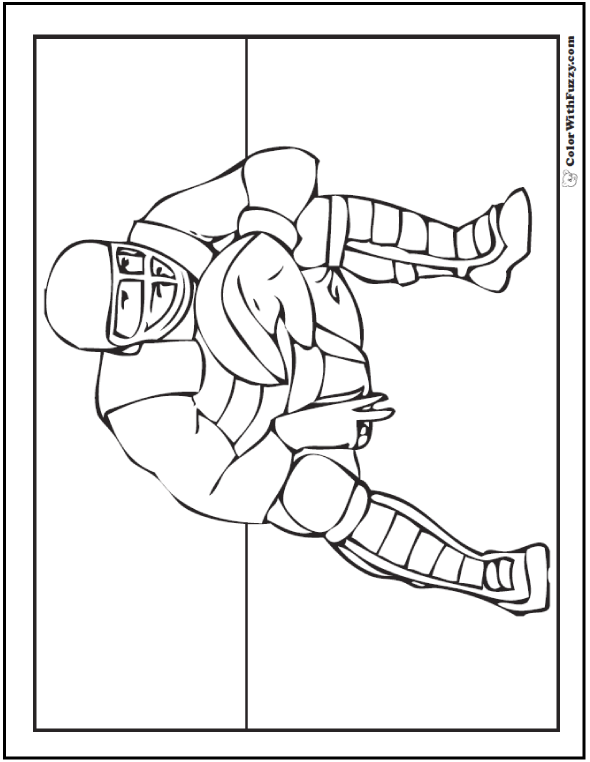 Coloring Pages  Baseball Catcher Coloring Page