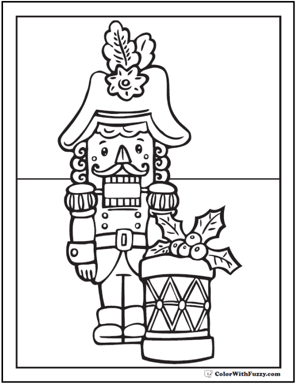 Printable Coloring Pages Nutcracker