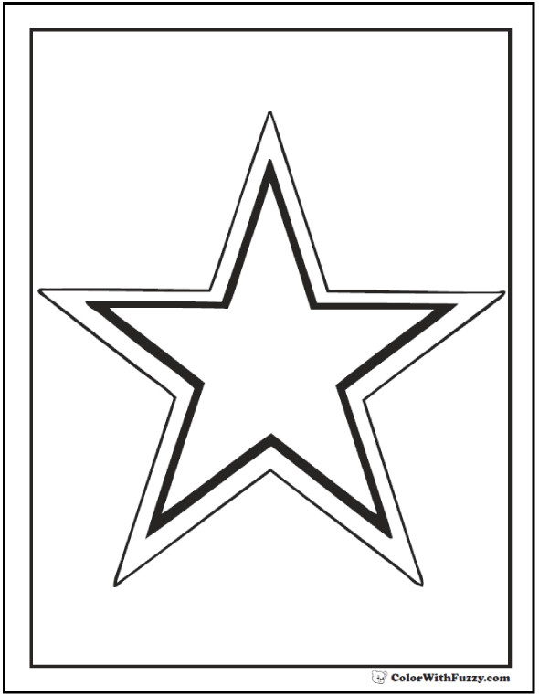 free star coloring book pages