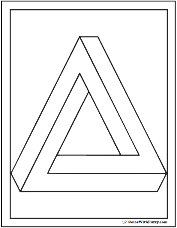 80+ Shape Coloring Pages Digital PDF, Squares, Circles, Triangles