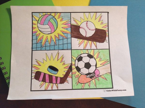 Free Printable Sports Coloring Pages for Kids