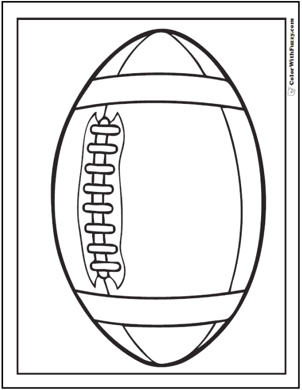 Football Coloring Pages: Customize And Print PDF