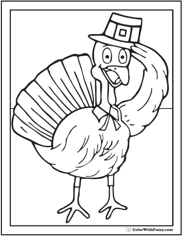 68+ Thanksgiving Coloring Pages: Turkeys An Autumn Harvest Fun!
