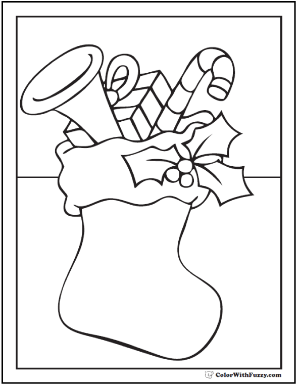 Printable Christmas Coloring Pages for Adults and Kids, PDF