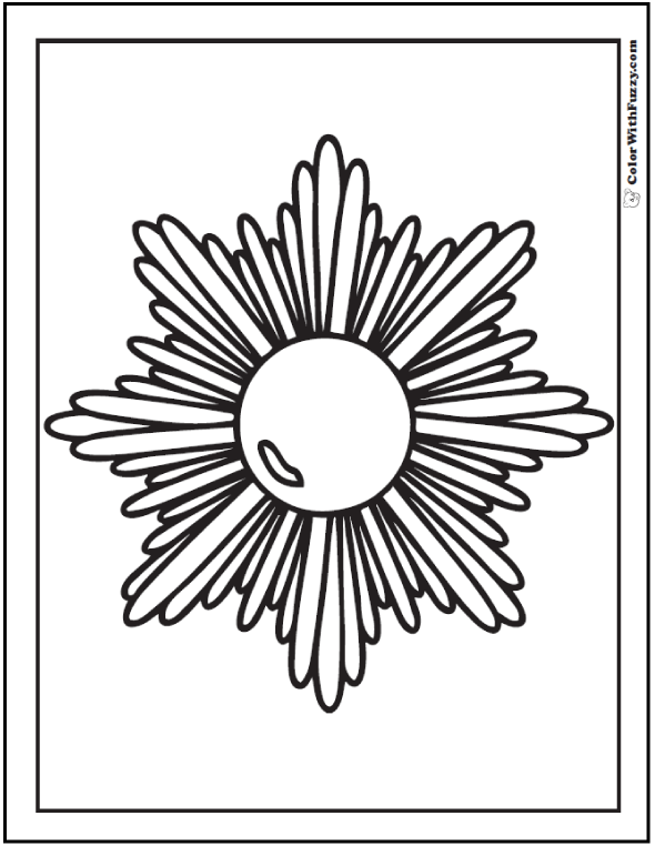 Be The Sunshine Giant Coloring Poster