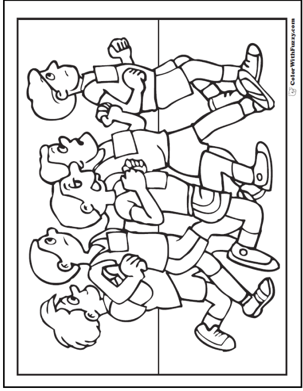 Field Day Coloring Sheet Coloring Pages