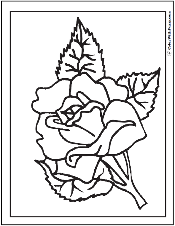 73+ Rose Coloring Pages Free Digital Coloring Pages For Kids