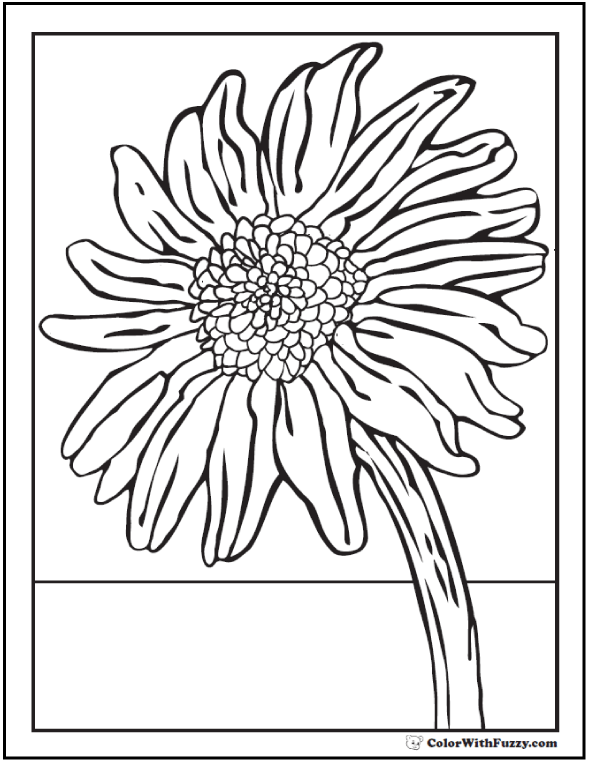 Sunflower Coloring Page: 14+ Pdf Printables
