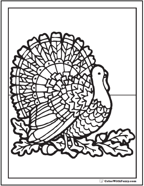 Thanksgiving Coloring Pages Customize A Pdf